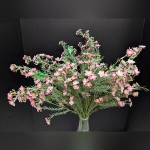 Dark Pink Waxflower Blossom Bushes by Ashland Michaels Faux Flowers Floral Craft